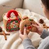 Игрушки для снятия стресса Рождественская плюшевая пельмешка, сжимаемая игрушка, плюшевая булочка на пару для снятия тревоги, гаджет для облегчения, набитая фиджет-игрушка, сувениры для вечеринки, мягкая