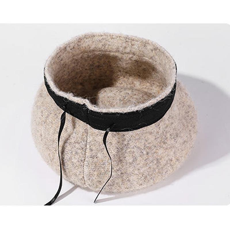 Кашетовый берет Женская осенне-зимняя теплая вязаная шапка Шапка художника