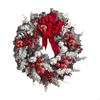 Artificial Christmas Wreath for Door Display, Flocked Design Home and Office