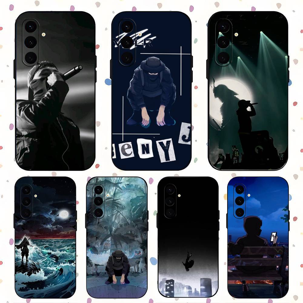 B-BENY J-JR Luxury Black Phone Case For Samsung Galaxy S23 S24 S25 Ultra S22 Plus S21