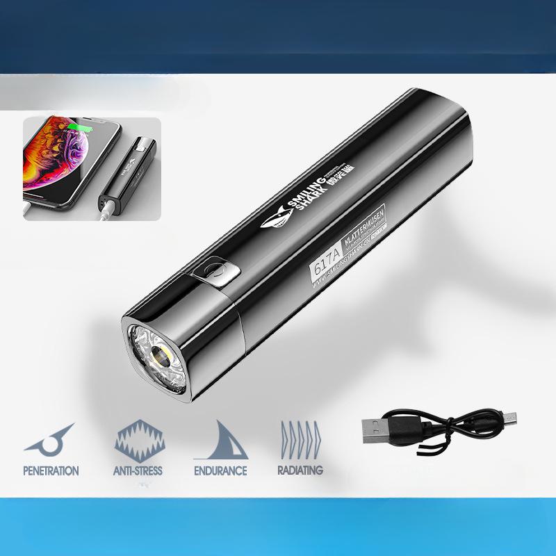 Мини-сильный фонарик, прожектор, боковые фонари, портативный, маленький, для походов, для ежедневной переноски, фонарик с аккумулятором