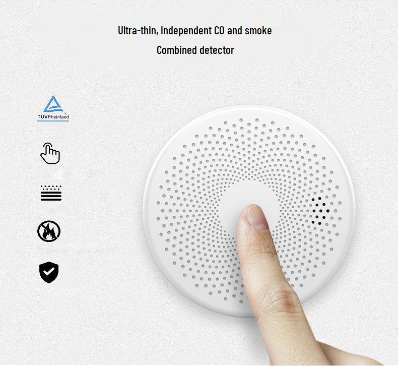 Умный WiFi детектор дыма и угарного газа Tuya