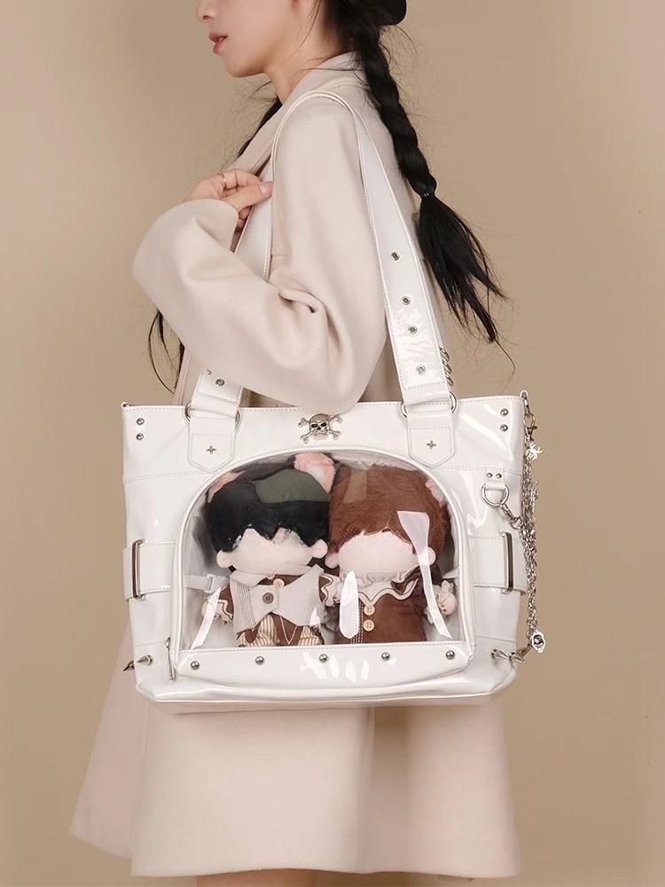 Прозрачная сумка Ita Bag для значков Готическая Сумки Женские Сумки через плечо для Женщин Y2k Субкультура Сумки Большая Вместимость Сумка Оригинальная Сумка Женская