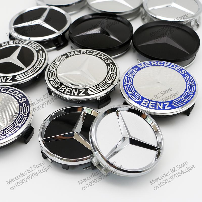 56mm 60mm 75mm Car Wheel Center Hub Cap Emblem For Mercedes Benz W204 W205 W212 W213 W221 W177 W246 GLA GLC CLA A Accessories CI1