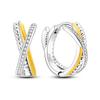 925 Sterling Silver Curve Weaving Large Circle Series Earring Jewelry Versatile Hoop Earrings for Women Jewelry Fine Gifts