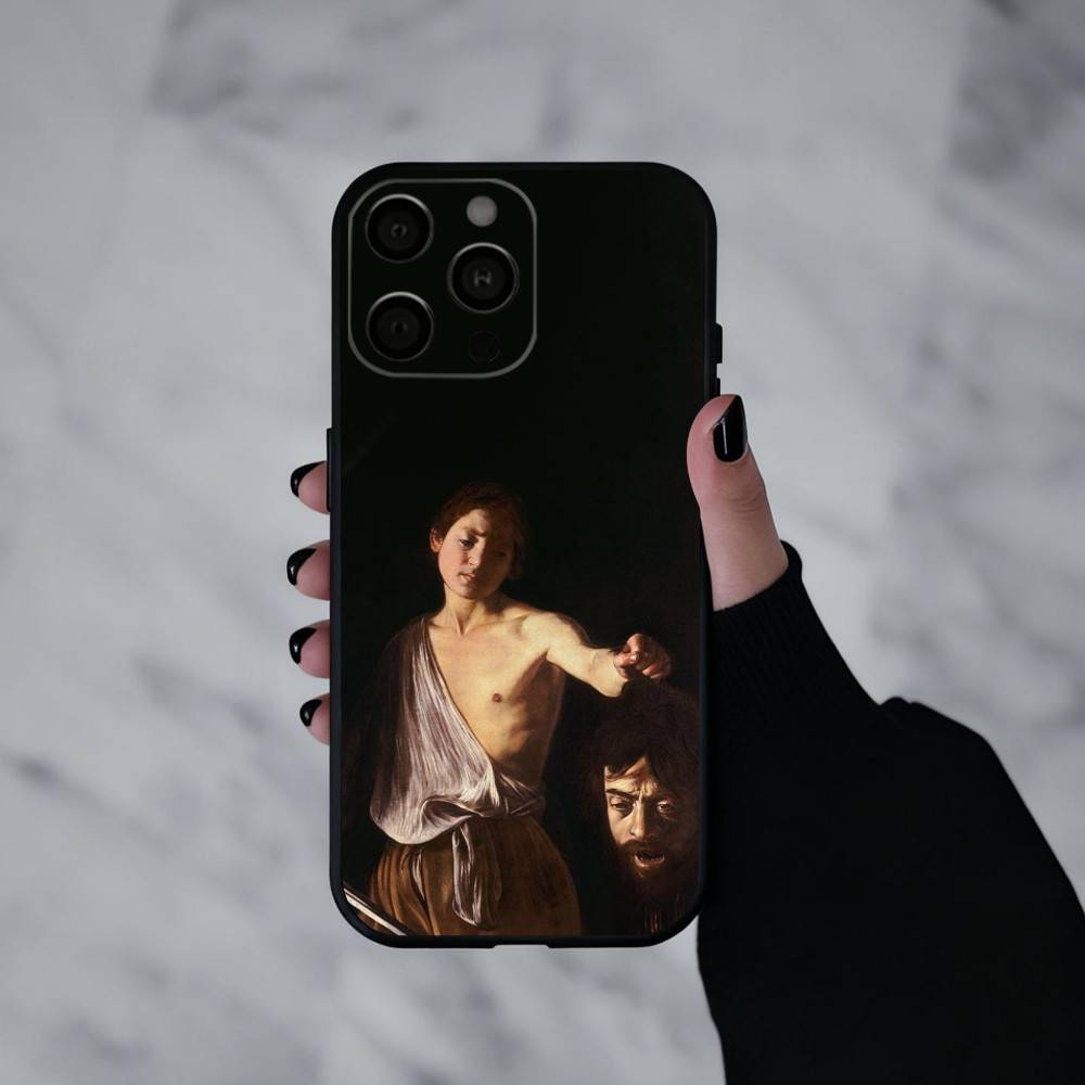 C-Караваджо-O P-Картина-G Чехол для телефона для iPhone 17pro, 16,15,14,13,12,11 X XR Plus, Другие Мягкий Черный Чехол