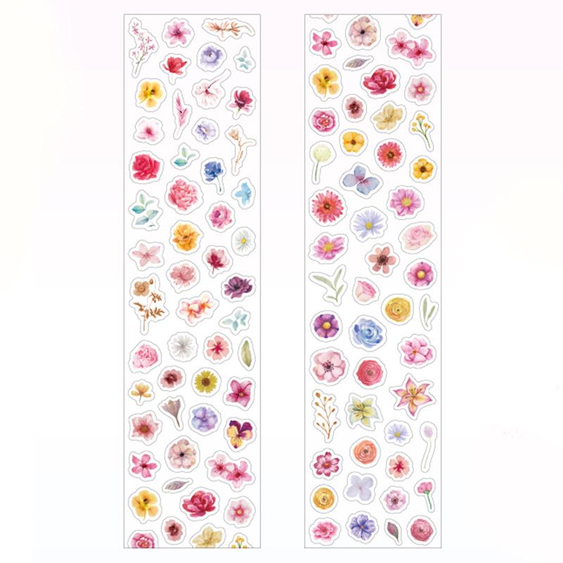 4Style 1Roll/pack Акварельная цветочная высеченная лента для слива отходов для украшения конверта чехла для телефона своими руками