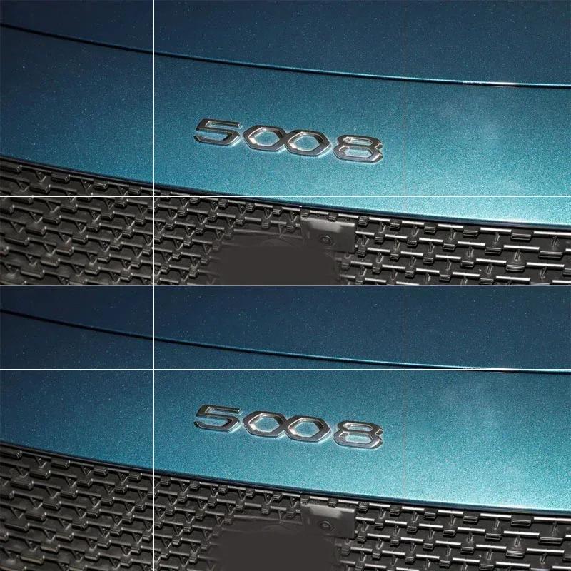 3D Metal Car Front hood Emblem Sticker for Peugeot 208 308 408 508 2008 3008 4008 5008 Auto Body Rear Trunk Letter Badge Decals R1