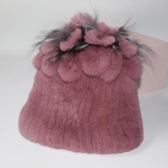 Горячая Распродажа Россия Зима Качество Натуральная Меховая Шапка Натуральная Теплая Шапка из Меха Кролика Рекс Леди Теплая Вязаная Подлинная Шапка из Меха Кролика Рекс