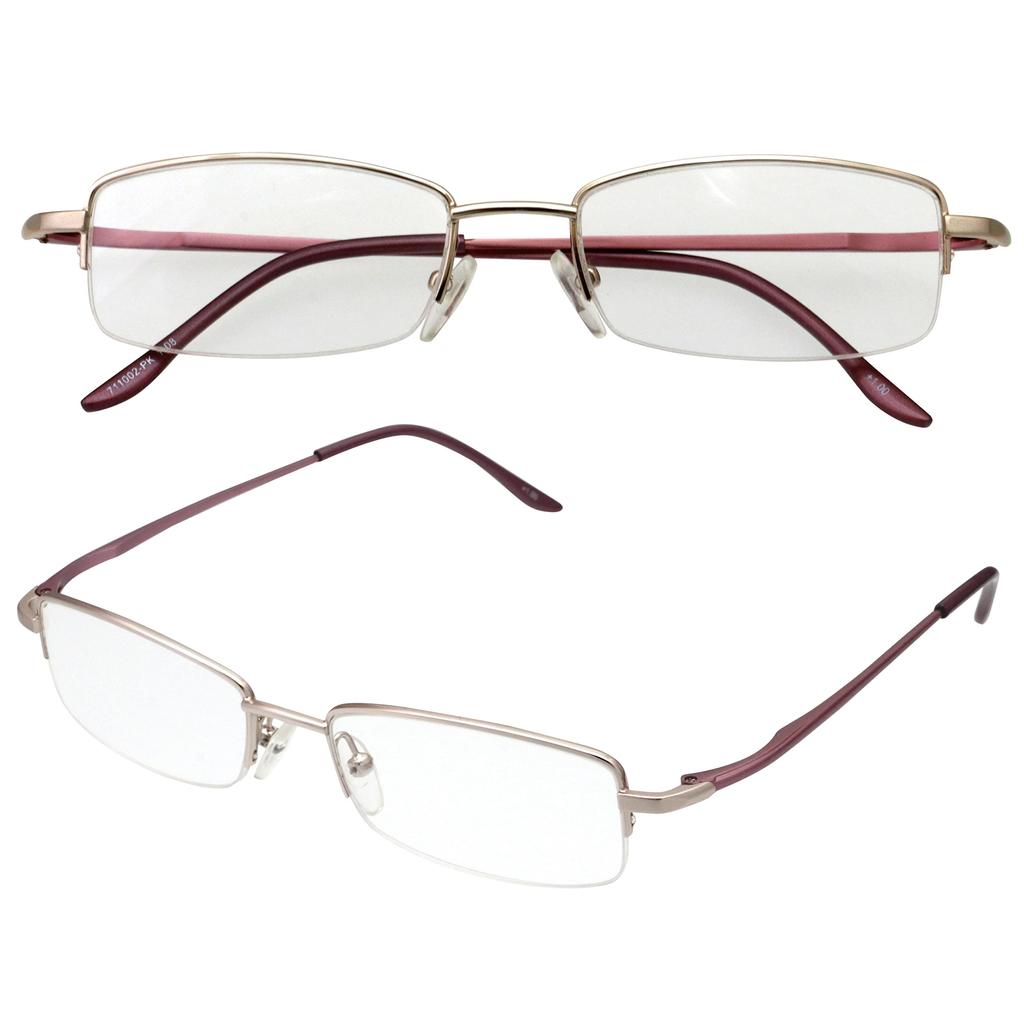 Очки Eye S711002PK275 для чтения, легкие, из металлического алюминиевого сплава, цвет 711002 Розовый [Клуб для пожилых], Очки, Очки для чтения, Увеличение 2,75, Мужские, Женские,
