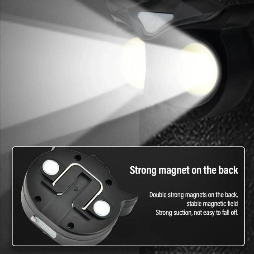 Налобный фонарь COB Owl, водонепроницаемый, перезаряжаемый через USB, с крючком и магнитом для взрослых, детей, бега, рыбалки, верховой езды, кемпинга