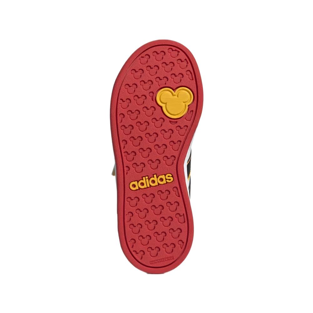 Disney X Adidas Grand Court J Mickey Mouse - White Kids Sneakers Cloud-White Core-Black Bold-Gold JQ8067