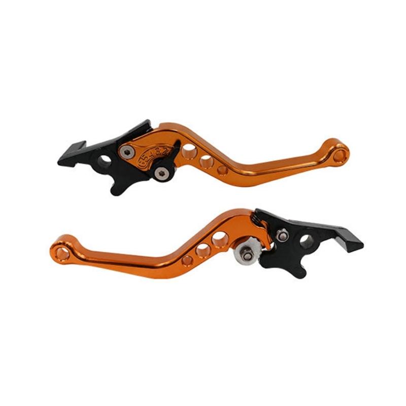 2Pcs Adjustable Double Disc Brake Motorcycle Modification Accessory Double Disc Brake Handle Lever for Scooters Electric