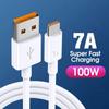 1M 2M Super Charge USB To Type-C кабель для зарядки 100W 7A кабель для быстрой зарядки данных для Huawei Xiaomi Quickly Charger