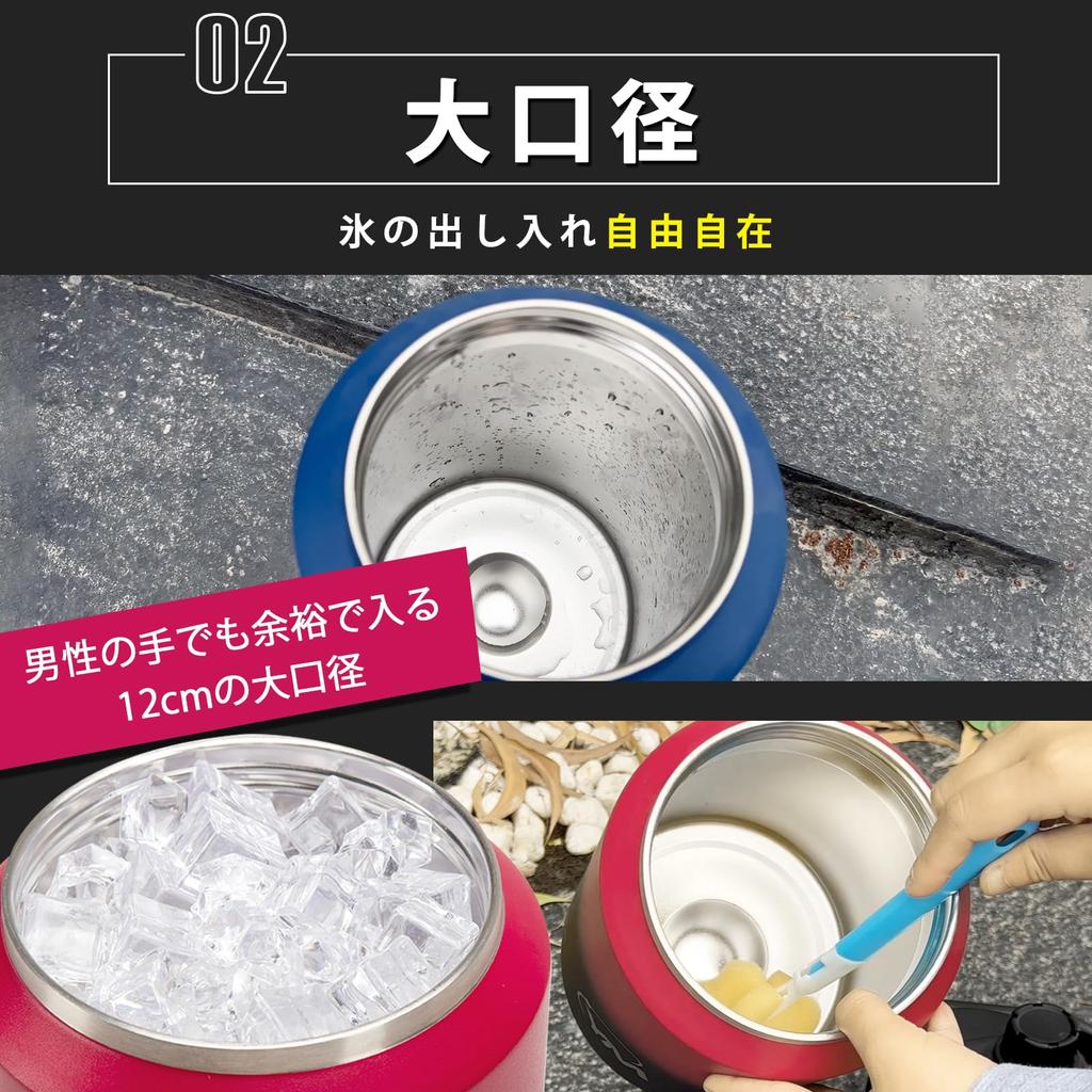 Eliciya Water Vacuum Keeps Hot or Large Carbonated Drink Stainless Easy To Wide Mouth with Perfect for the and Outdoor Suitable for and 4-L Bottle,