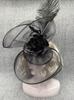 Popular color mesh headgear European and American flowers bridal banquet top hat feather headband spot