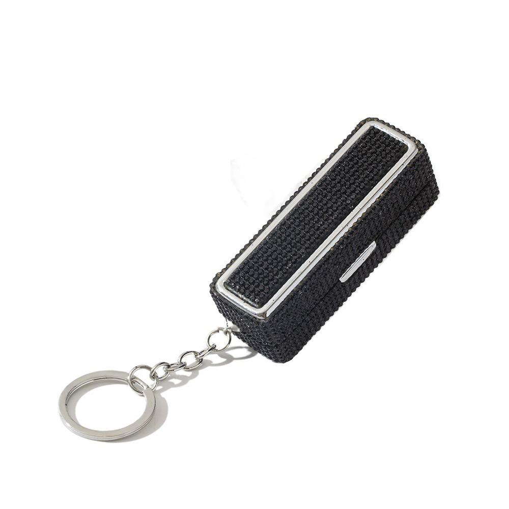 Блестящий чехол для хранения блеска для губ Брелок Портативный держатель для губной помады Стразы Коробка для губной помады Макияж