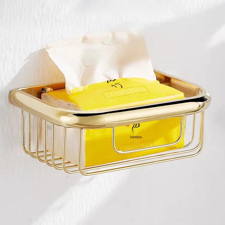 Gold Chrome Plated American Style Towel Rack Set - Retro Bathroom Accessories