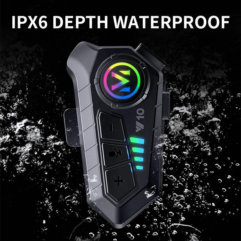 SEAMETAL Y10 Мотоциклетная гарнитура Стерео Bt5.3 Hands Free Ipx6 Водонепроницаемая 2000 мАч Мото Беспроводные наушники Поддержка