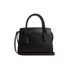 Сумка-тоут Andrea Carryall 22 Модная тисненая подпись Застежка-молния Кожаная наплечная сумка-кроссбоди Маленькая женская сумка Черная CP081-JIBLK