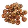 30pcs Round 4 Holes Wood Wooden Buttons for DIY Sewing Scrapbooking 25mm