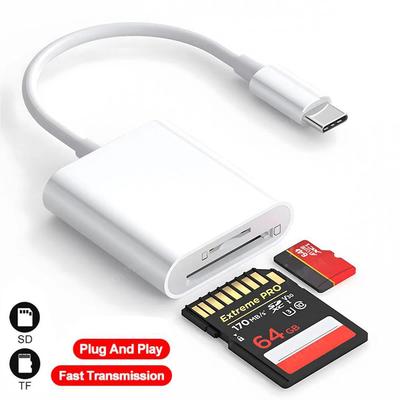 2-в-1 USB Type C Card Reader для SD TF OTG Card Reader Camera Memory Converter для iPhone 16 15 Pro Max Plus Huawei Xiaomi