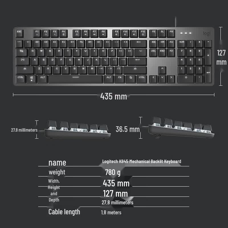 Logitech Проводная механическая клавиатура K845