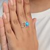 Заявление кольцо с бирюзой Аризоны, кольцо из стерлингового серебра 925 пробы, ручная работа, минималистичные бирюзовые украшения для женщин