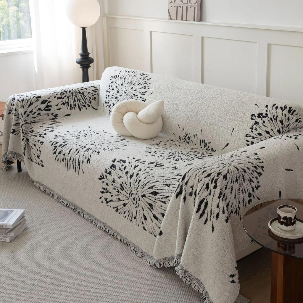 Fireworks Jacquard Sofa Towel Cover Cloth Universal Cover Thickened Full Cover Cushion Living Room All-season Universal Blanket