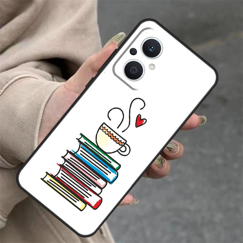 Чехол 'Книги и Кофе' для OPPO Reno 7 8 Lite 6 5 4 11F 10 Pro 8T 5Z 4Z OPPO Find X6 Pro X2 Neo X3 X5 Lite