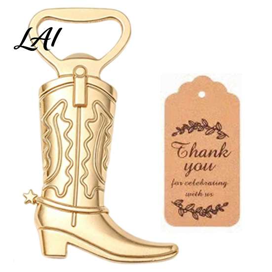 Cowboy Themed Celebration Supplies Boot Bottle Opener Durable Zinc Alloy Western Theme Openers with Style Party Giveaways Thank You Card Unique