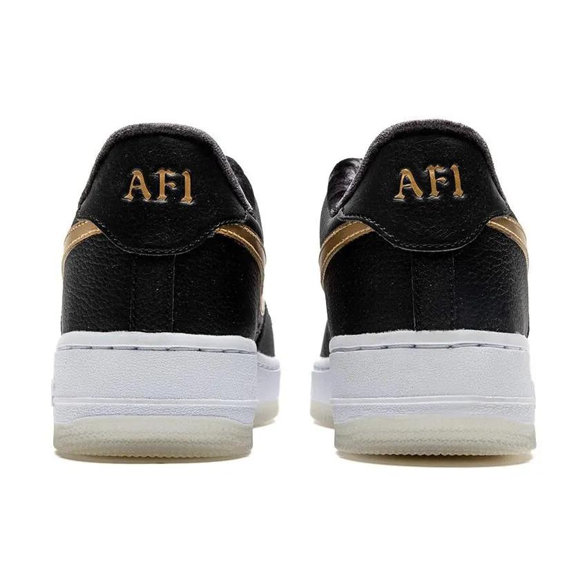 Nike Air Force 1 Low Premium Grade School 'Bronx Origins - 50th Anniversary' (Unisex) Black / Metallic Gold / White Kids' Skateboarding Shoes
