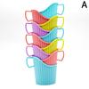 10Pcs Disposable Paper Cup Holder Set, Thickened Plastic Corrugated Cup Holder, Tea Ceremony Thermal Insulation, Anti Scald Hand