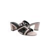 Where's That From Womens/Ladies Drama Cut Out PU Block Heel Sandals