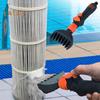 Swimming Pool Cartridge Filter Cleaner with Handle One-key Start Hot Tub SPA Water Filter Cleaning Hose Attachment Tool
