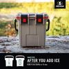 Термобокс Pelican 20QT Elite Темно-серый x Зеленый 20Q-1-DKGRYEGRN