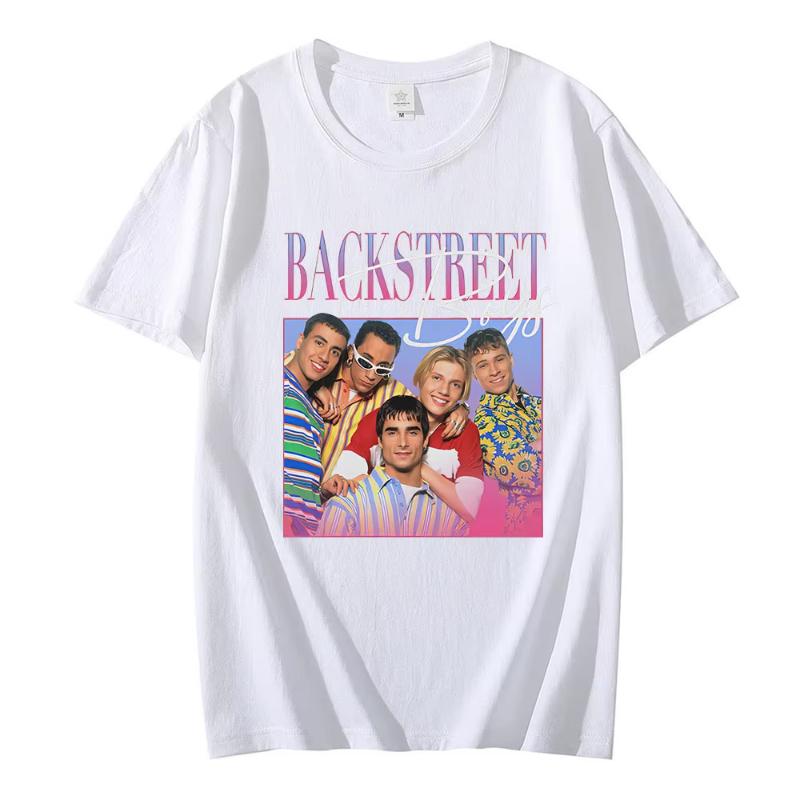 Футболка Backstreet Boys Унисекс 90-х Винтажная Футболка Мальчиковая Группа Унисекс Унисекс Ретро Почтительная Футболка Смешная Хип-Хоп Уличная Одежда