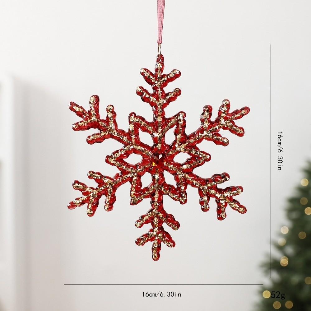 Snowflake Christmas Crystal Pendants Translucent Hanging Ornaments New Crystal Hanging Christmas