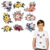 Clothing Sticker New Flower Set Patch For Pet Doll Clothes Heat Press Appliqued Diy Parches Ropa Thermo Transfer Custom-Made