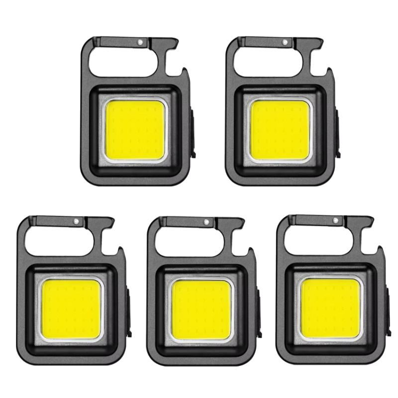 Супер Яркий Мини COB Брелок-Фонарик Портативный Зарядный Фонарь Кемпинговые Огни с Магнитом 3 Режима Освещения Для Рабочей Лампы