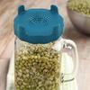 2pcs ABS Mason Jar Sprouting Lid 86mm Filter Cover Vegetable Seed Growing Lid  Wide Mouth Jar