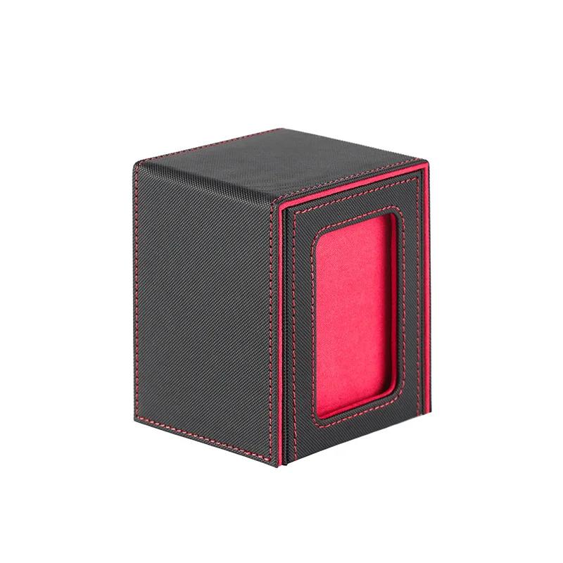 Коробка для коллекционных карточек, прочный и надежный контейнер для хранения карт, коллекционный футляр для игровых карт, вмещает более 100 карт, коробка для хранения