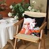 KKamisama HajimemashitaS Cushion Cover Silky Short Plush Invisible Zipper Dustproof Sofa Pillow Case for Home Decor