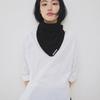 LOW TIDE WOOL KNIT SCARF [BLACK]