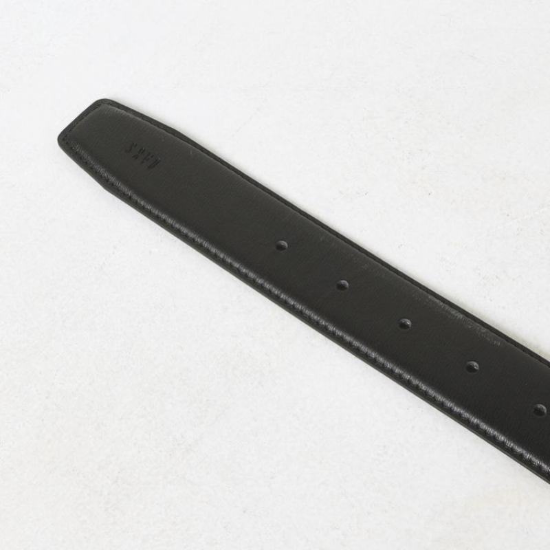 Daks Billfold Belt Black Buckle Dd Logo Embossed Cowhide Dbbe4e045bk