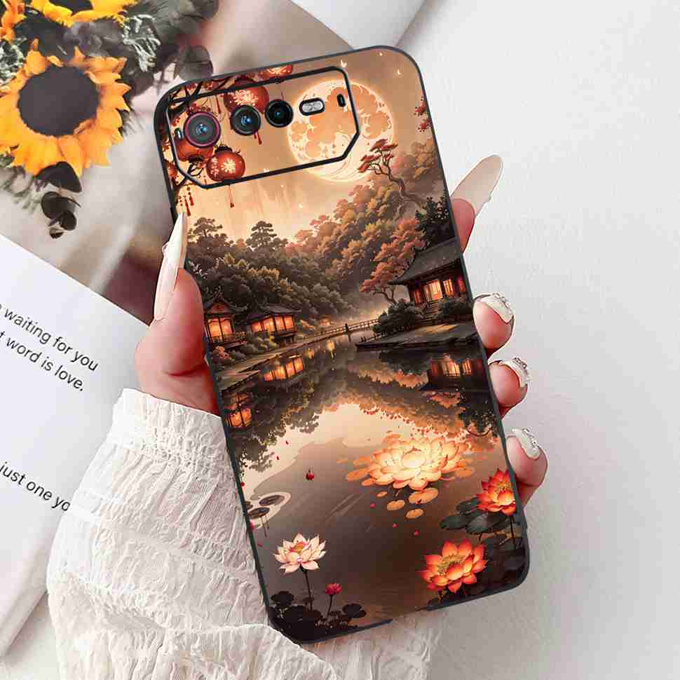 For Asus ROG Phone 6 6.78" Case Dragon Cartoon Rabbit Soft Silicone TPU Black Cover For Asus ROG 6 AI2201_C Bumper Phone Shell