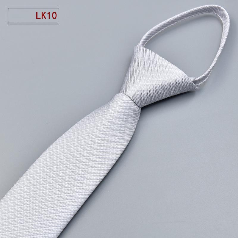 Мужской благородный галстук для свадебной вечеринки, деловые официальные костюмы, модный удобный предварительно завязанный галстук на молнии, узкий галстук