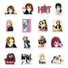 50 Anime Light Voice Girl Graffiti Stickers Mobile Phone Notebook Kettle Decoration Stickers