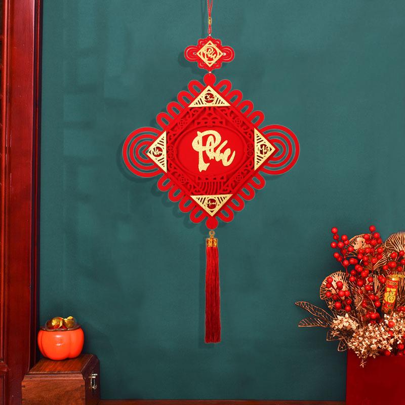 Spring Festival Hanging DIY Chinese Knot Ornament Vietnamese Chinese Style Tassel Pendant Decorations 2025 Tet