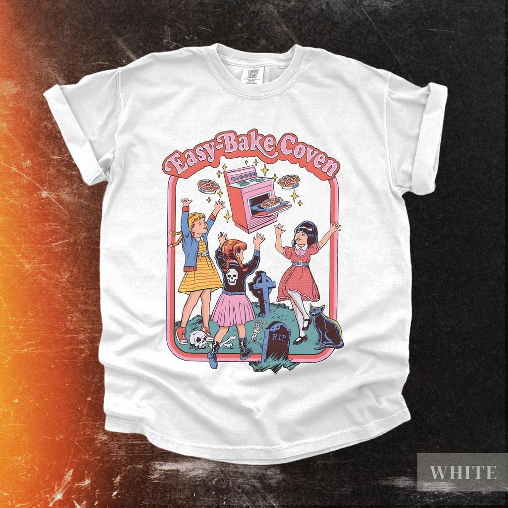Retro Easy Bake Coven Tshirt Fun retro 80s and 90s Y2K shirt fashionable and cute bohemian top Christmas horror Tshirt lo